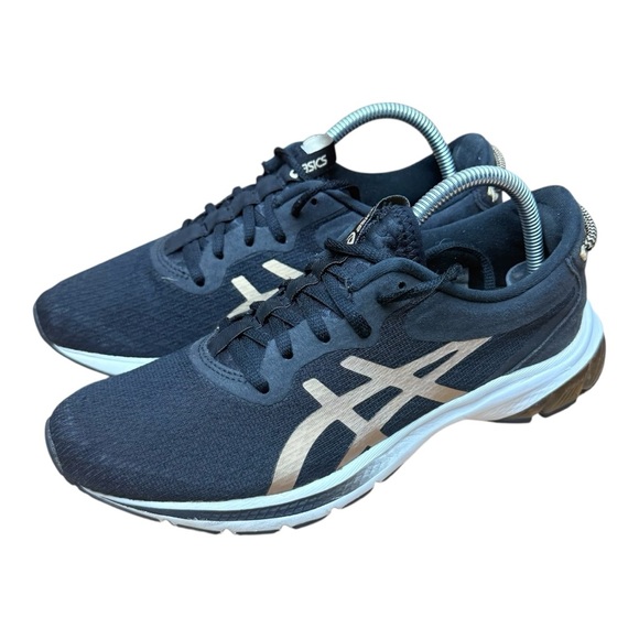 Asics Shoes - ASICS Dark Black & gold size 9 Athletic Sneakers